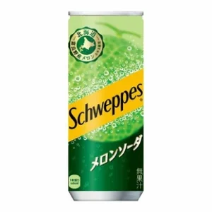 【日本直送】シュウェップスメロンソーダ250ml缶 30本入り