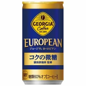 【日本直送】ジョージアヨーロピアンコクの微糖185g缶 30本入り